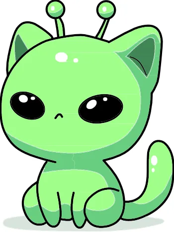 How to draw Alien Cat step by step