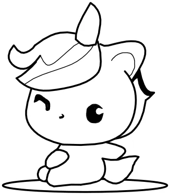 How to draw Baby Unicorn step by step