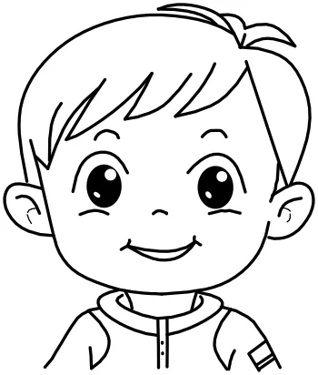 How to draw Cute Boy Face step by step