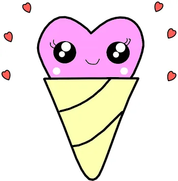 How to draw Cute Ice Cream step by step