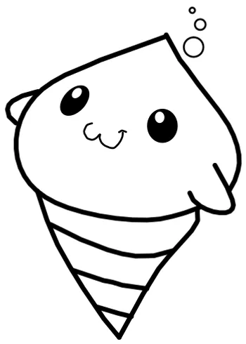 How to draw Cute Ice Cream step by step