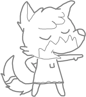 How to draw Foxy step by step