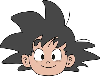 How to draw Kid Goku step by step