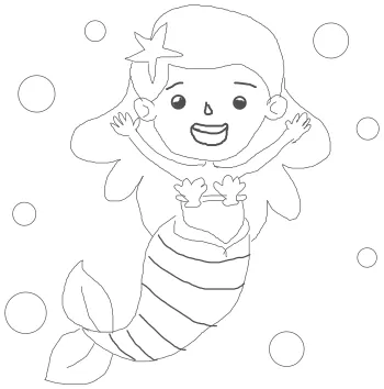 How to draw Mermaid step by step