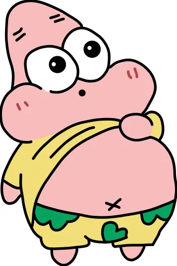 How to draw Patrick Star step by step