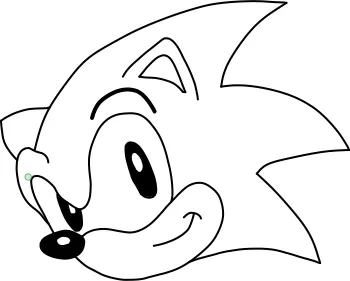 How to draw Sonic the Hedgehog step by step