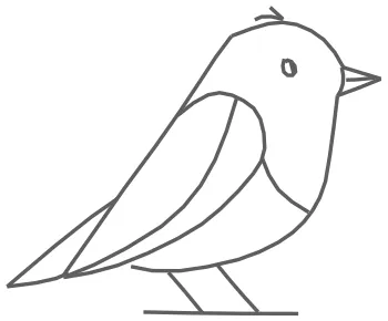 How to draw Sparrow step by step