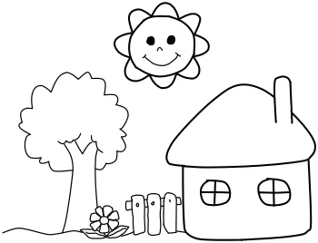 How to draw Sweet Home step by step