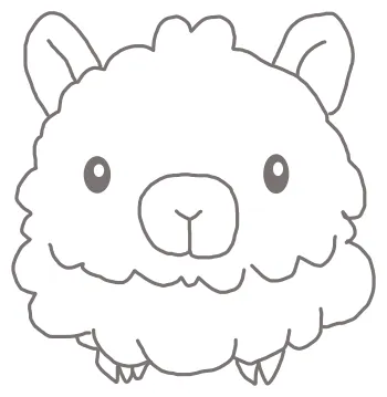 How to draw Wiggly Sheep step by step